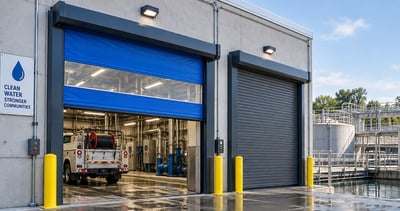 RD Wastewater facility doors