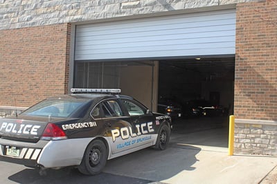 RD high speed door for police station-entering